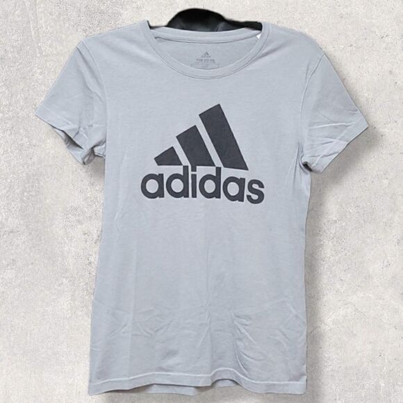 ADIDAS WOMENS GRAY GO TO PERFORMANCE T-SHIRT, SIZE SMALL - Picture 1 of 4